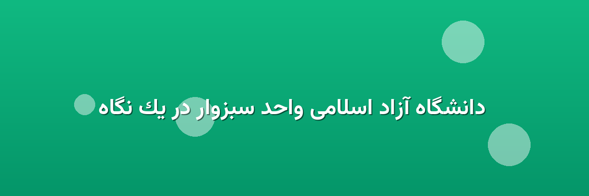  دانشگاه آزاد اسلامی واحد سبزوار در یک نگاه