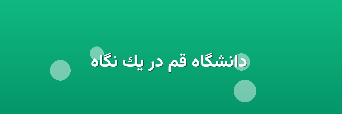 دانشگاه قم در یک نگاه دانشگاه قم در یک نگاه