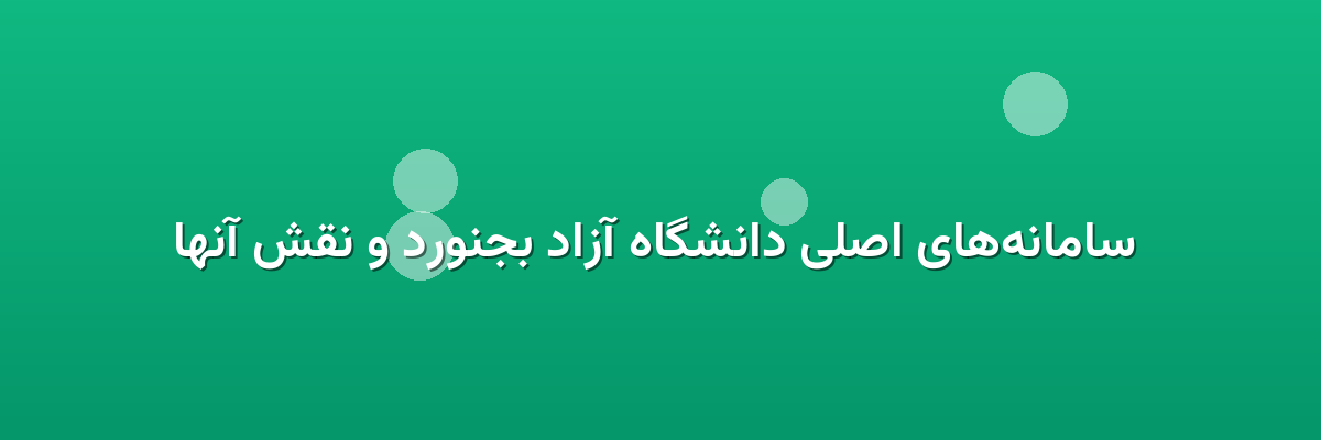 سامانه‌های اصلی دانشگاه آزاد بجنورد و نقش آنها