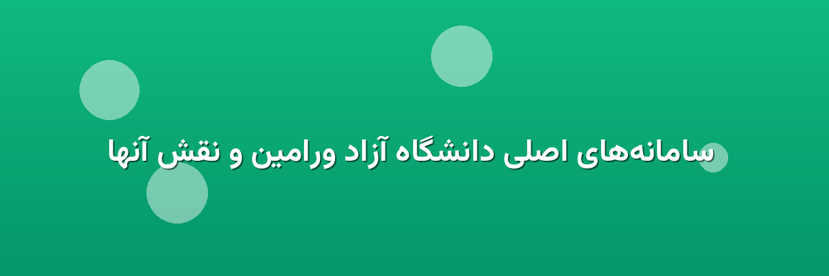  سامانه‌های اصلی دانشگاه آزاد ورامین و نقش آنها
