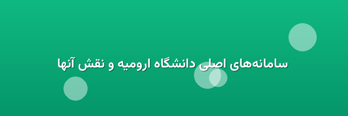  سامانه‌های اصلی دانشگاه ارومیه و نقش آنها